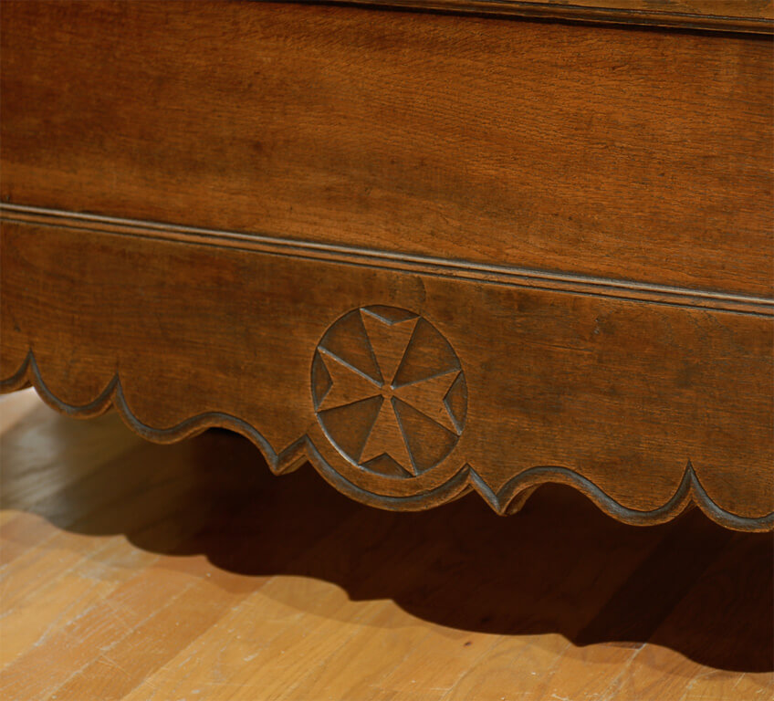 Antique French Oak Coffer c1850 #2256 - Image 2