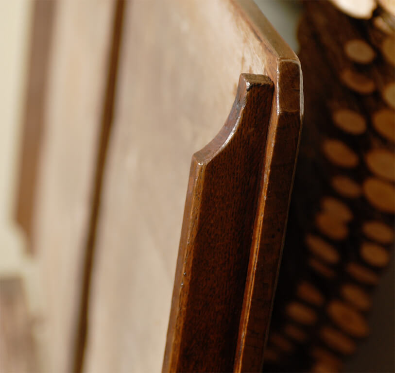 Antique French Oak Coffer c1850 #2256 - Image 7