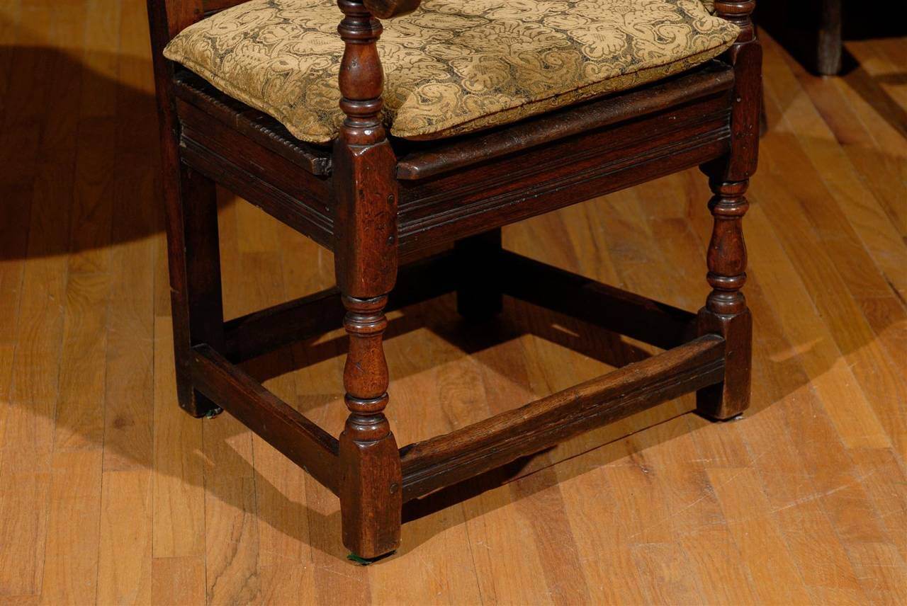 18th Century English Joined Armchair with Wonderful Inlay #106BF - Image 5