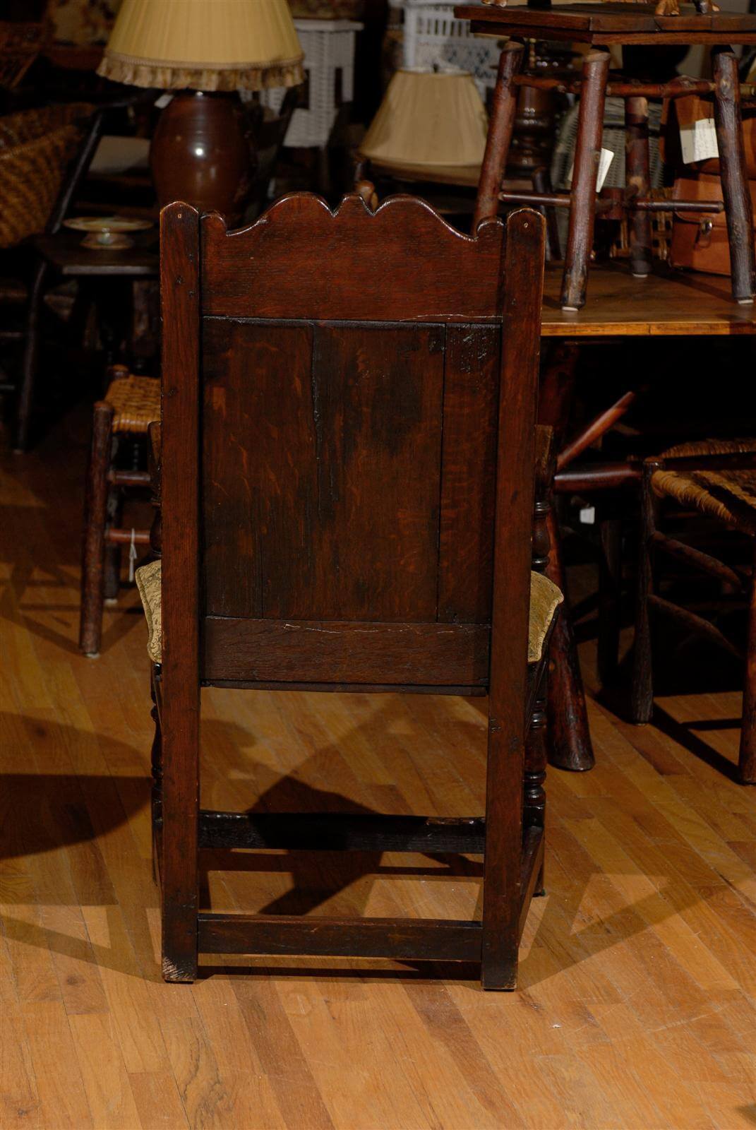 18th Century English Joined Armchair with Wonderful Inlay #106BF - Image 8