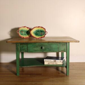English Green Painted Coffee Table #5055
