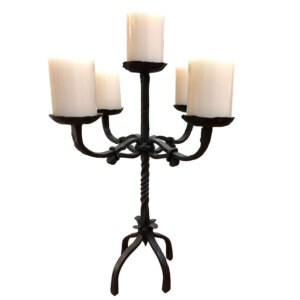 5 Holder Iron Candelabra #218bf