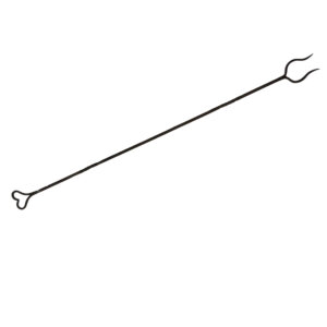 Antique Fire Poker with Heart Shaped End