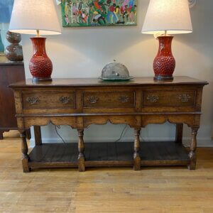 ON HOLD English Oak pot board dresser base #JW148