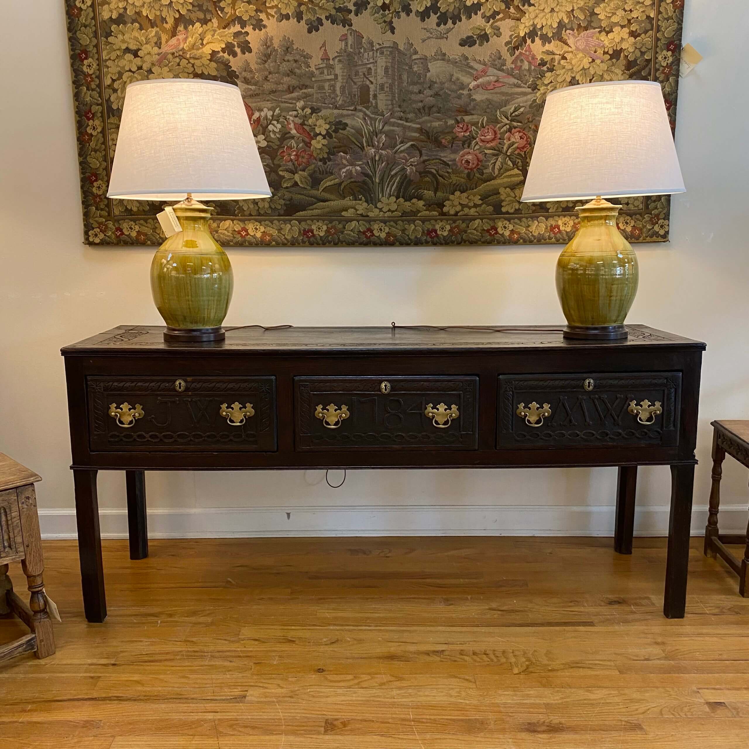 18th Century Oak dresser base #JW150