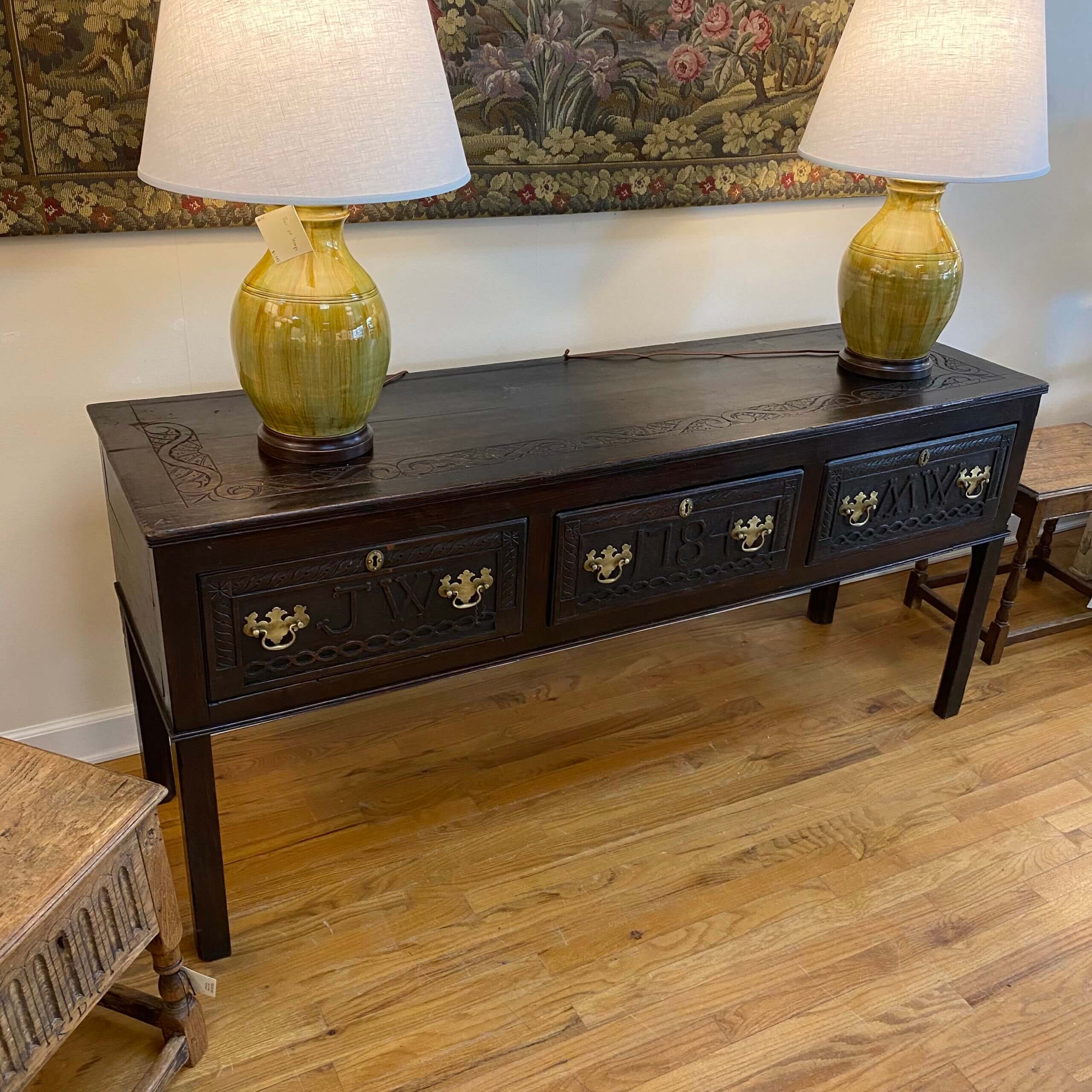 18th Century Oak dresser base #JW150 - Image 11