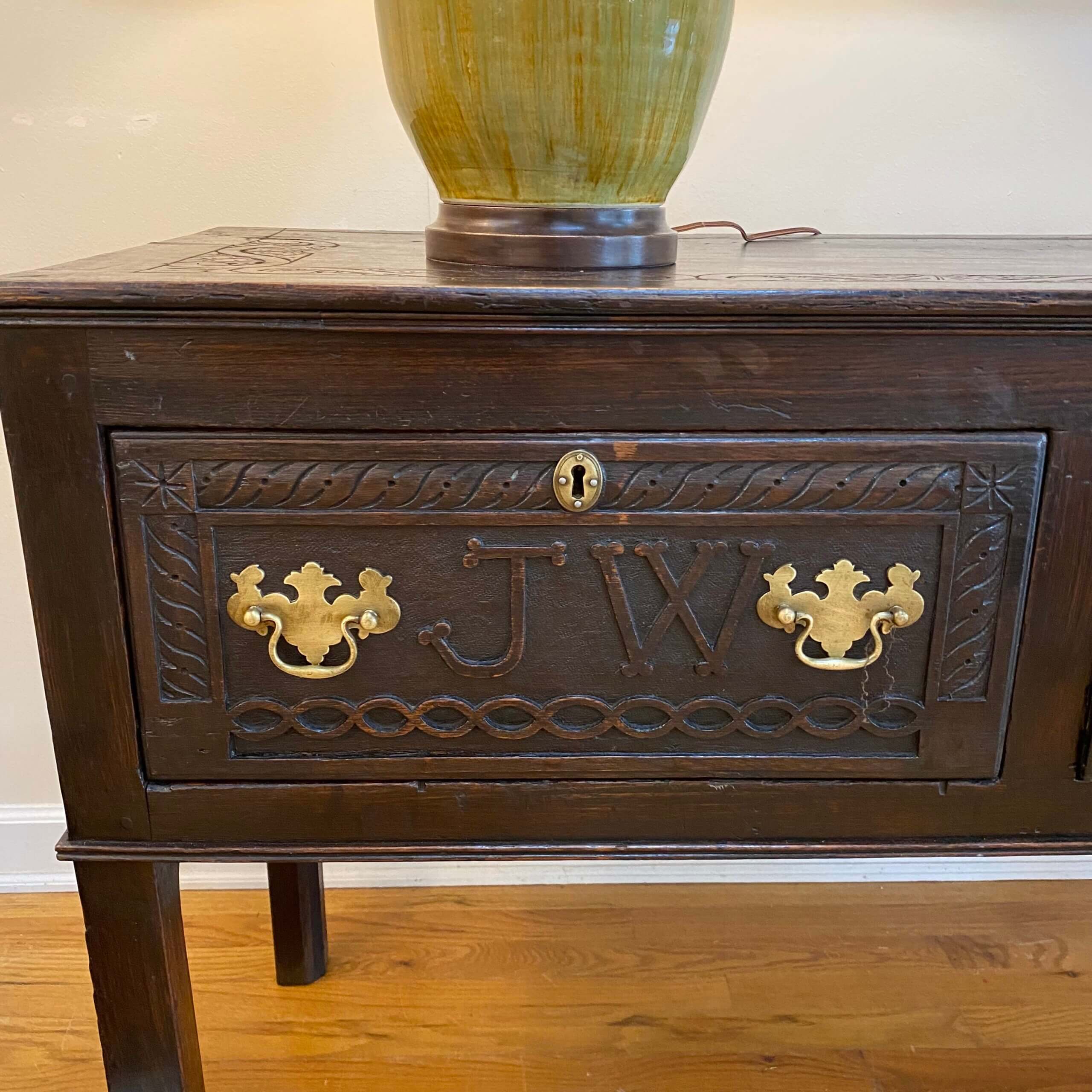 18th Century Oak dresser base #JW150 - Image 12