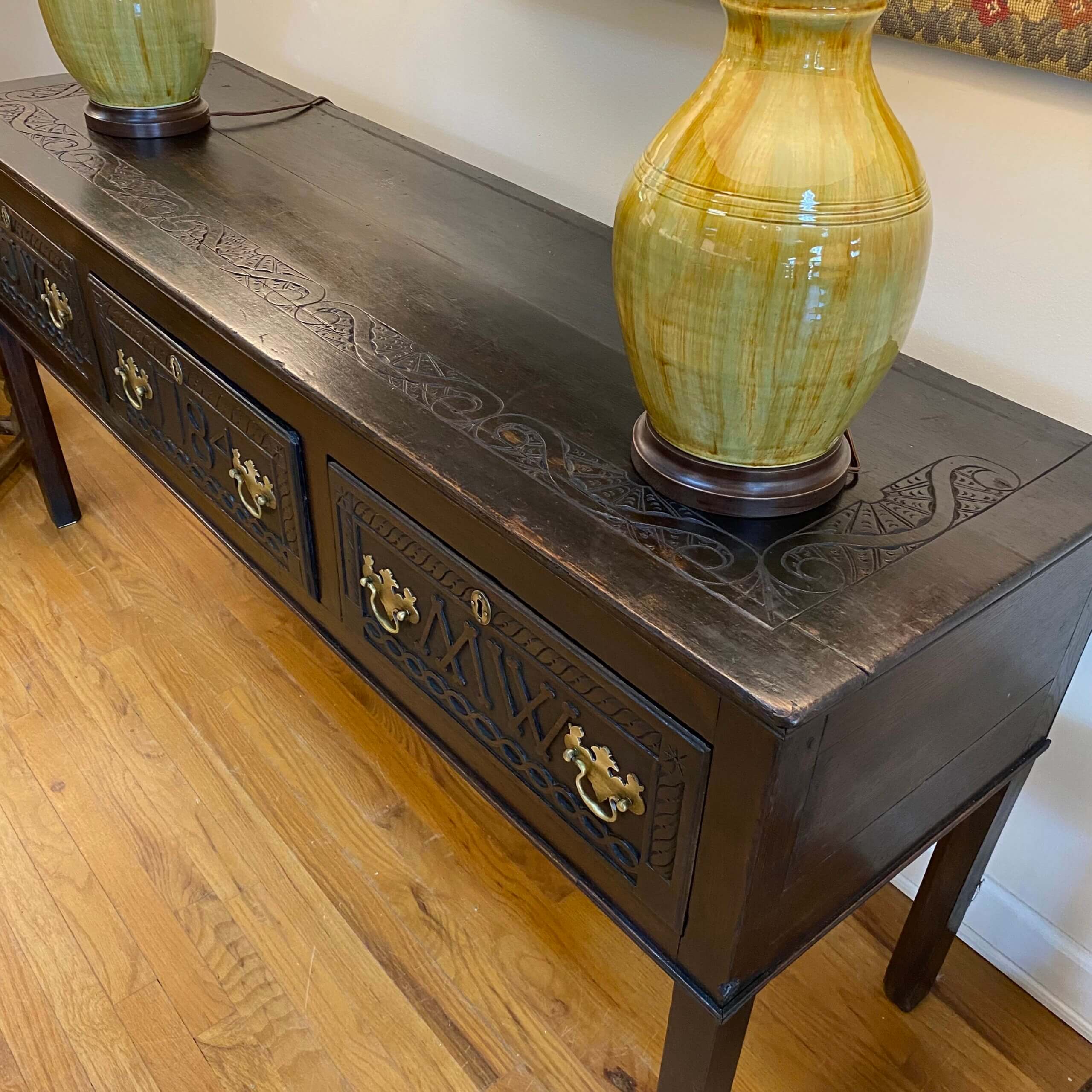 18th Century Oak dresser base #JW150 - Image 15