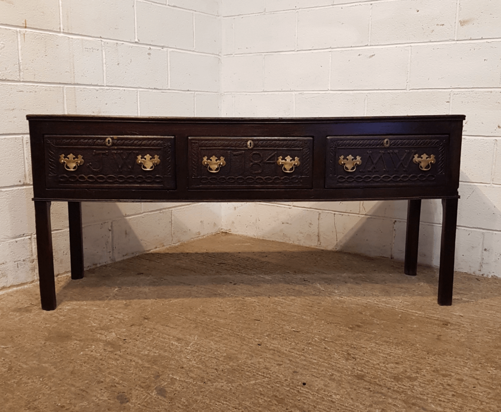 18th Century Oak dresser base #JW150 - Image 9