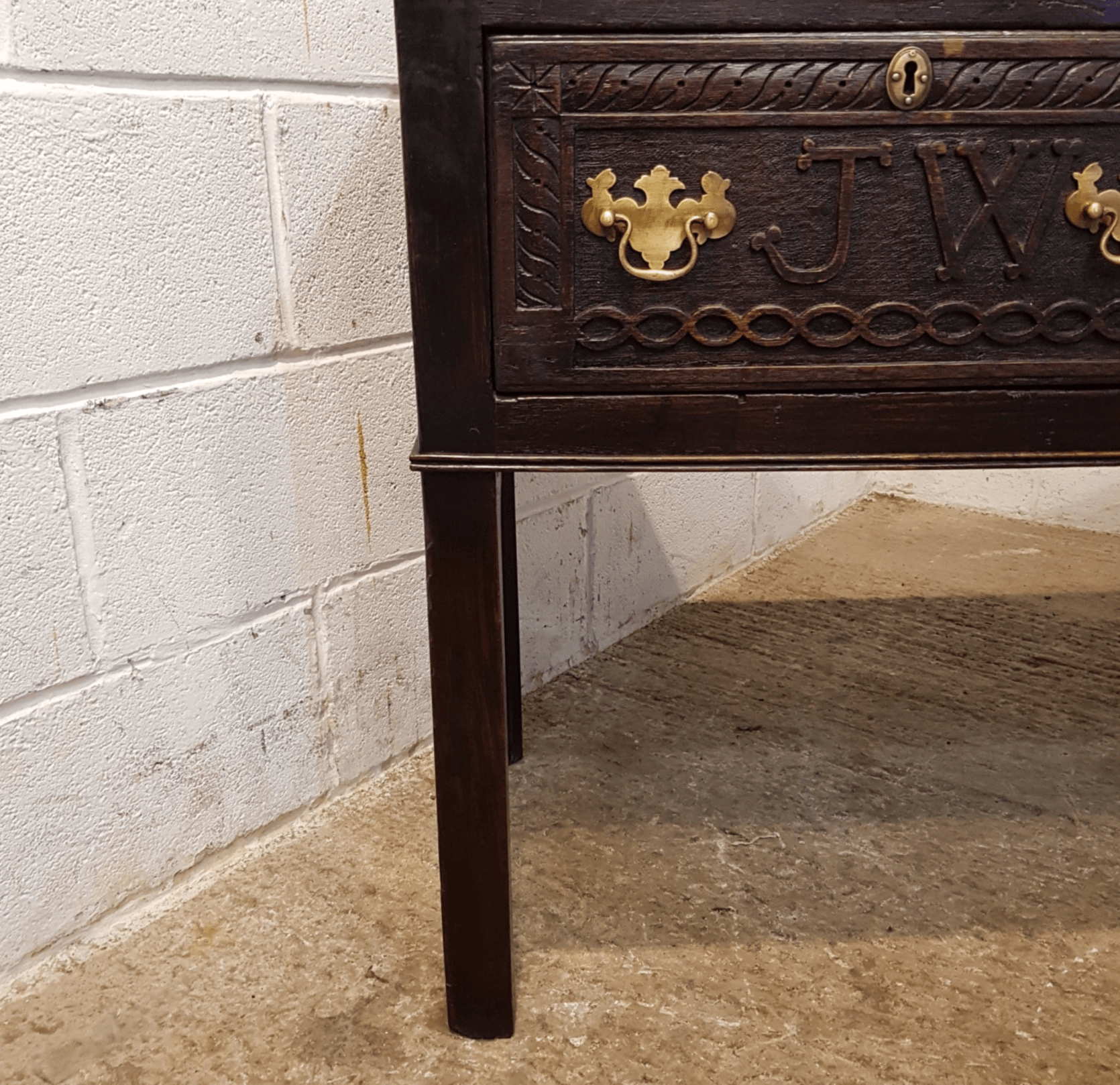 18th Century Oak dresser base #JW150 - Image 8