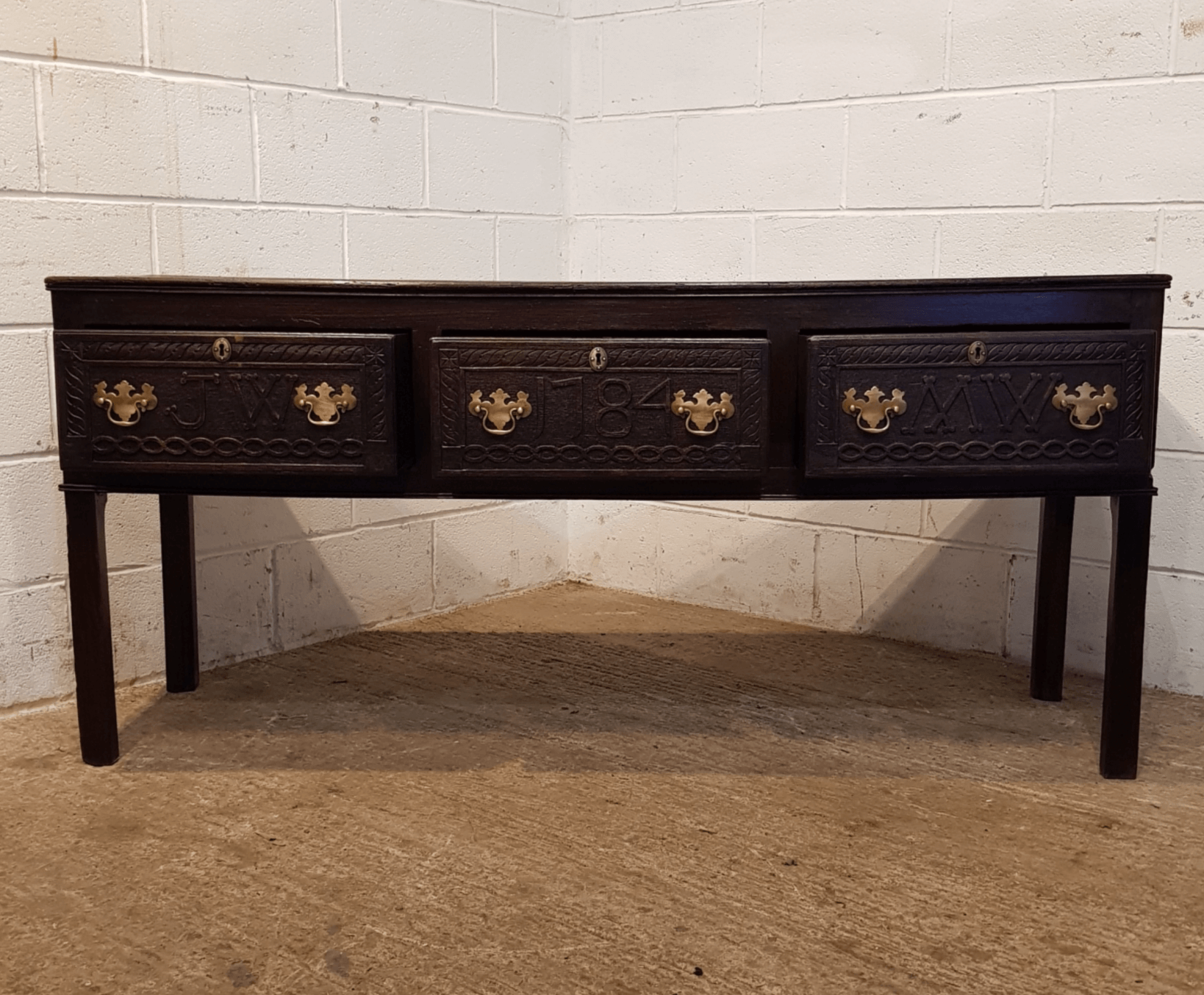 18th Century Oak dresser base #JW150 - Image 2