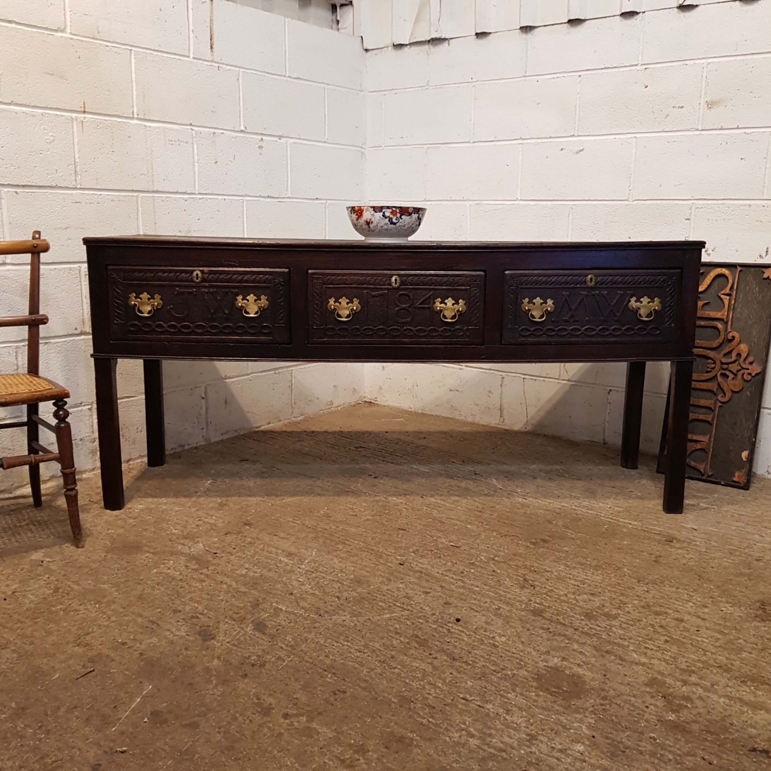 18th Century Oak dresser base #JW150 - Image 10