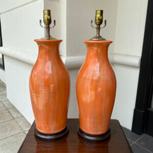 Pair of Charlie West lamps #55