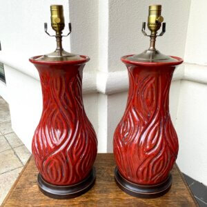 OUT ON APPROVAL Pair of lamps #82