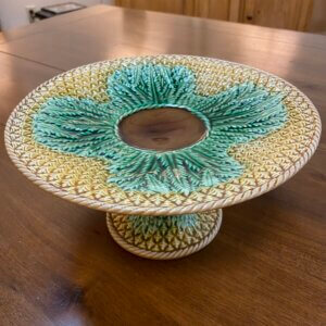 Majolica cake stand #GAW14