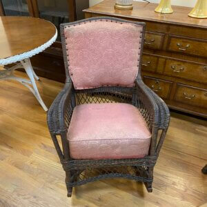 American wicker rocker c1910-1920 #153