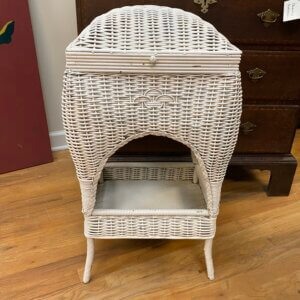 American wicker sewing basket c1920 #165