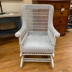 American wicker platform rocker c1890 #168