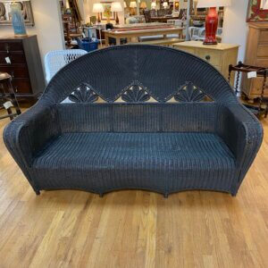 Heywood Wakefield wicker sofa #99