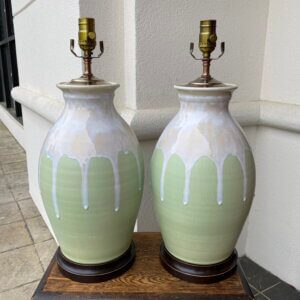 Pair of Charlie West lamps #63