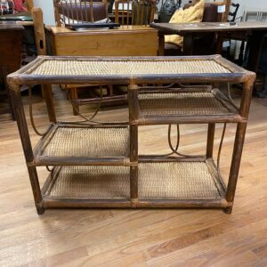 Vintage rattan console #JW210