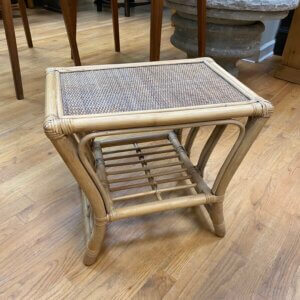 Small bamboo table c1970's #JW213