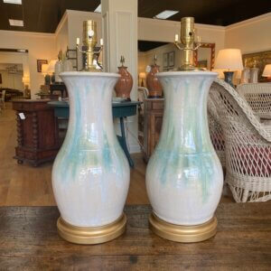 ON ORDER Pair of Charlie West lamps #69
