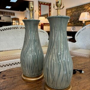 ON ORDER Pair of Charlie West lamps #137