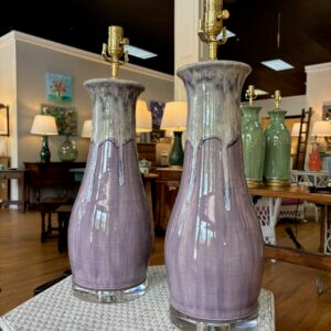 CAN BE ORDERED  Pair of Charlie West lamps #143