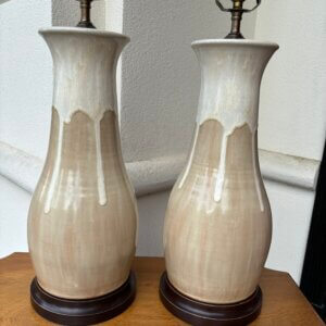 CAN BE ORDERED Pair of Charlie West lamps #243