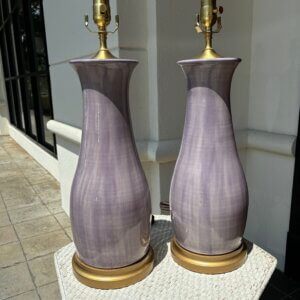 Pair of Charlie West lamps #148
