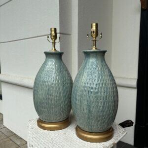 CAN BE ORDERED Pair of Charlie West lamps #152