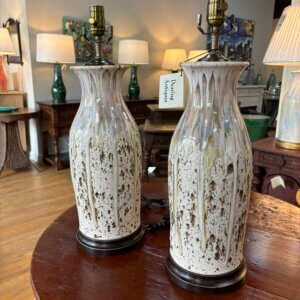 OUT ON APPPROVAL Pair of Charlie West lamps #160