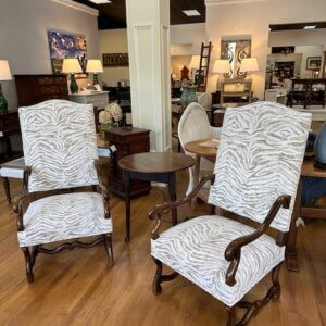 Pair Antique French Arm Chairs