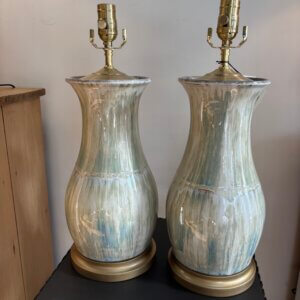 ON ORDER.  #192 Charlie West Pottery Pr of Lamps