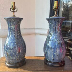 OUT ON APPROVAL. #199 Charlie West Pottery Lamps