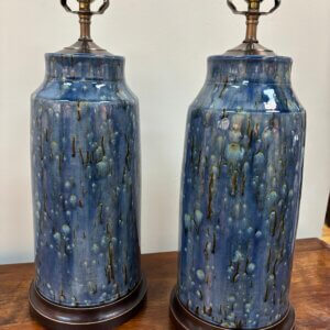 ON ORDER #248 CW Pair of Charlie West Pottery Lamps