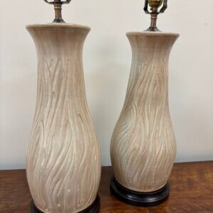 ON ORDER #232CW Pair of Charlie West Pottery Lamps