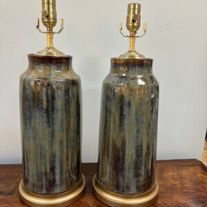 ON ORDER #233CW Pair of Charlie West Pottery Lamps