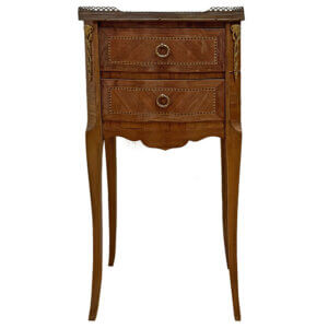 OUT ON APPROVALMarqueterie Louis XV Style Bedside Table #FR-2024a-104-DRG