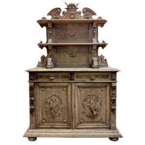 ON HOLD. Bleached Oak Hunting Buffet #FR-2024a-131-DRG