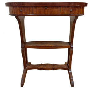 Kidney Shaped Inlaid Table #FR-2024a-105-DRG