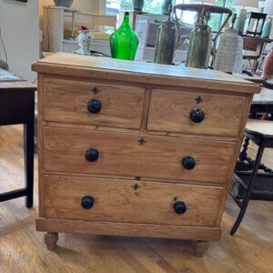 ON HOLD #151KM English Pine Chest c1880