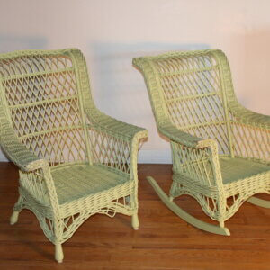 KN495 Pair of Bar Harbor Wicker Chairs