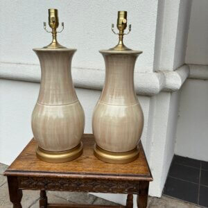 OUT ON APPROVAL #272CW Charlie West Pottery Lamps