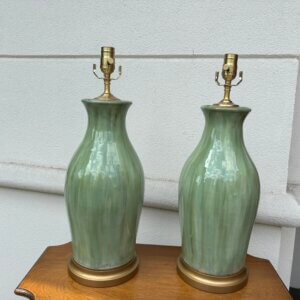 #285 CW Charlie West Pottery Lamps