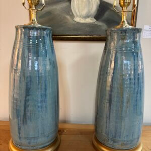 ON ORDER #302 CW Pair of Charlie West Pottery Lamps