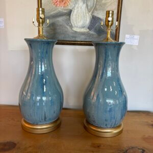 ON ORDER#308CW Pair of Charlie West Pottery Lamps