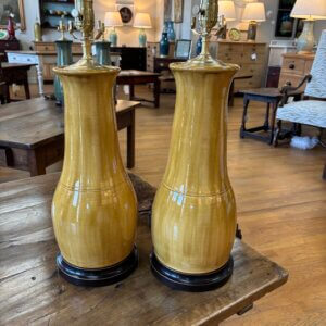ON ORDER  #309 CW Pair of Charlie West Pottery Lamps