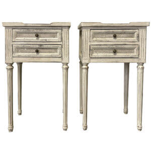 Pair of Louis XVI Painted Bedside Tables
